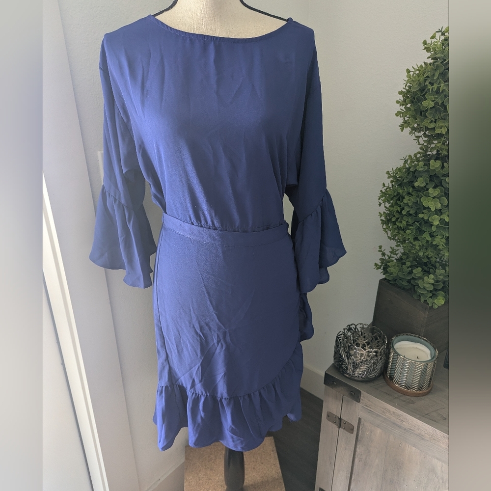 B By BoBeau Ladies Elegant Blue Women's Dress